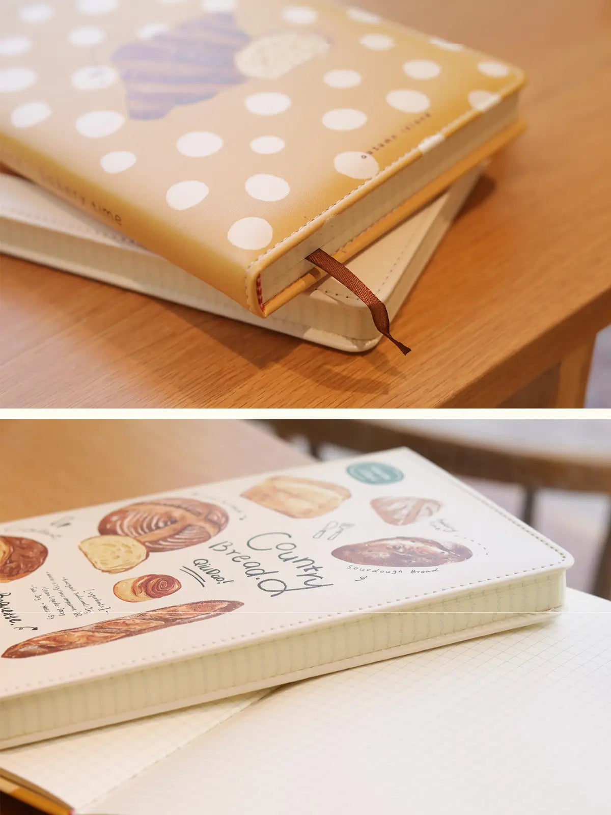 Cornbread Notebook Bread Baking Illustration A5 PU Leather Notebook - ChicChoi