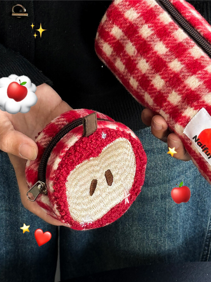 Apple Slices Mini Bag, Coin Purse, Cute Pendant