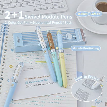 2+1 Twist-Action 0.5mm Modular Multifunction Pen