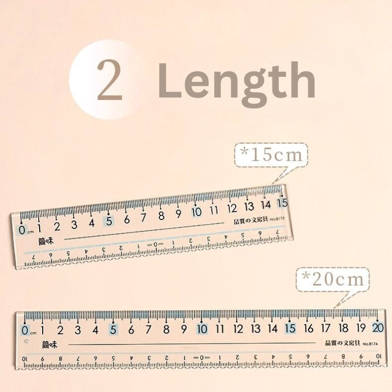 Eye-Ease Flow Clear Anti-Fatigue Ruler (15cm & 20cm)