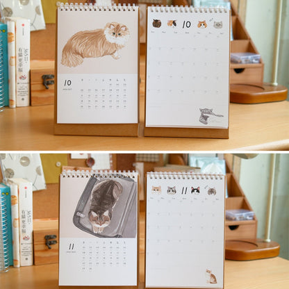 2026 Cat Snuggles Monthly Calendar Collection