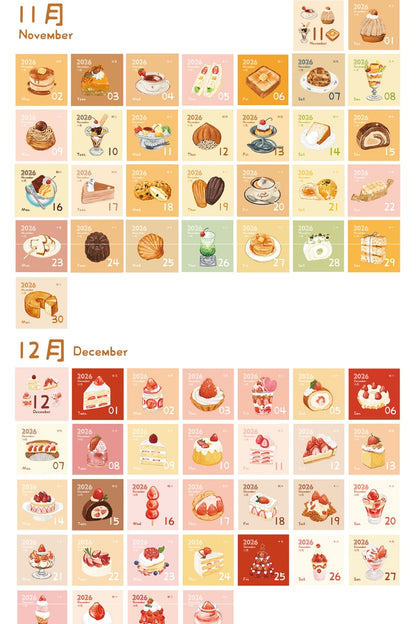 2026 Mini Calendar Note Pads