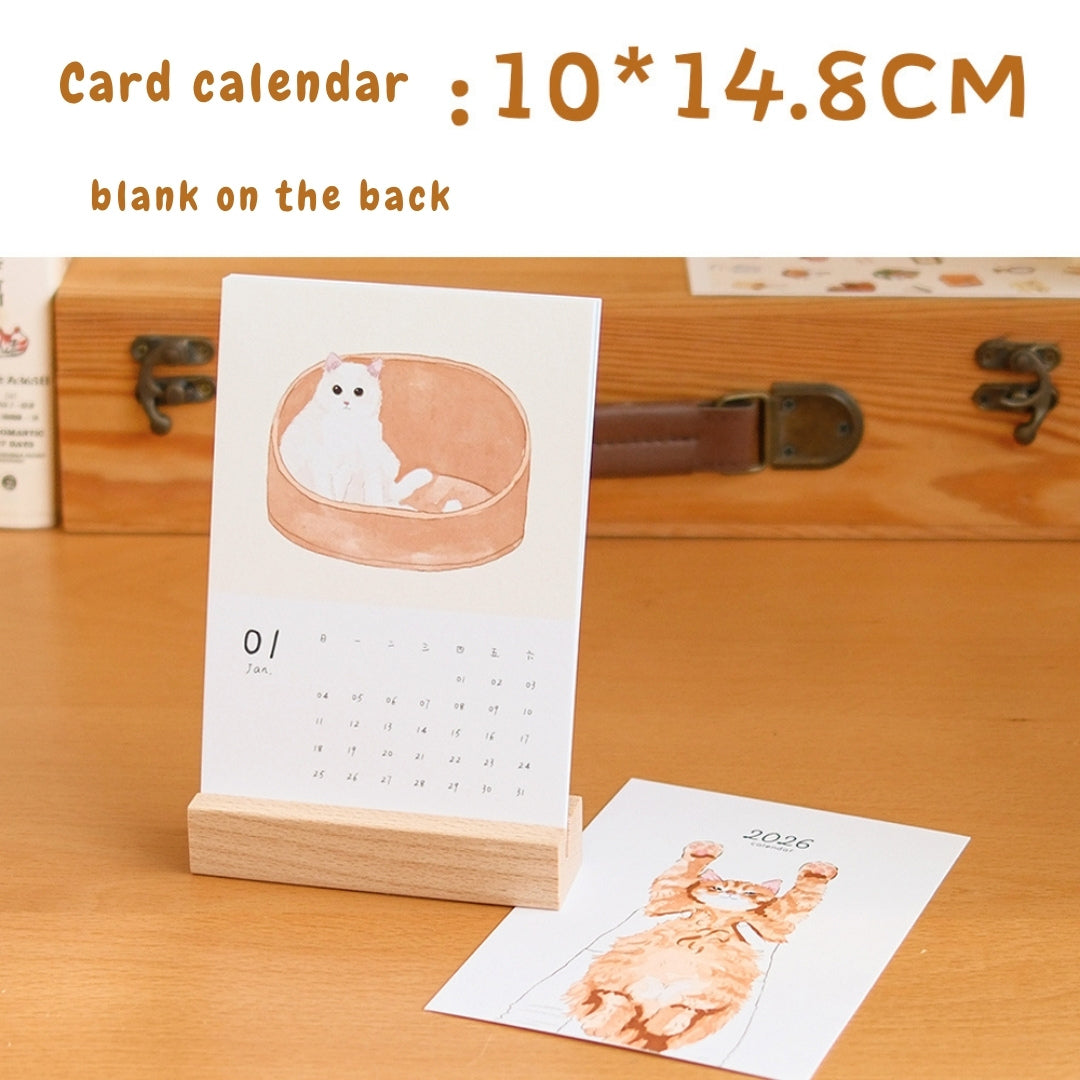 2026 Cat Snuggles Monthly Calendar Collection