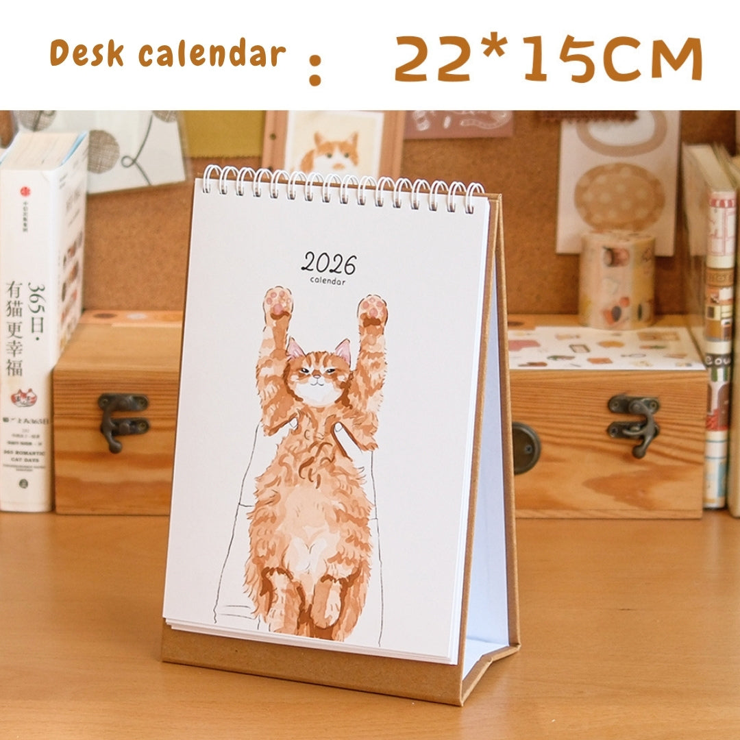 2026 Cat Snuggles Monthly Calendar Collection