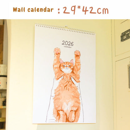 2026 Cat Snuggles Monthly Calendar Collection