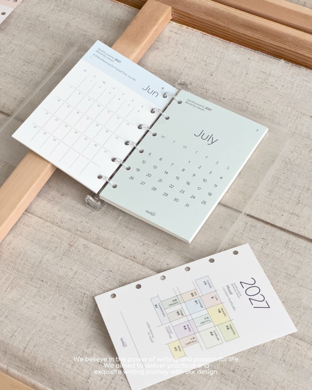 2027 Minimalist Yearly & Monthly Planner Cards