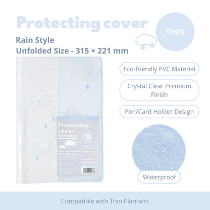2027 Clear PVC Protective Planner Cover