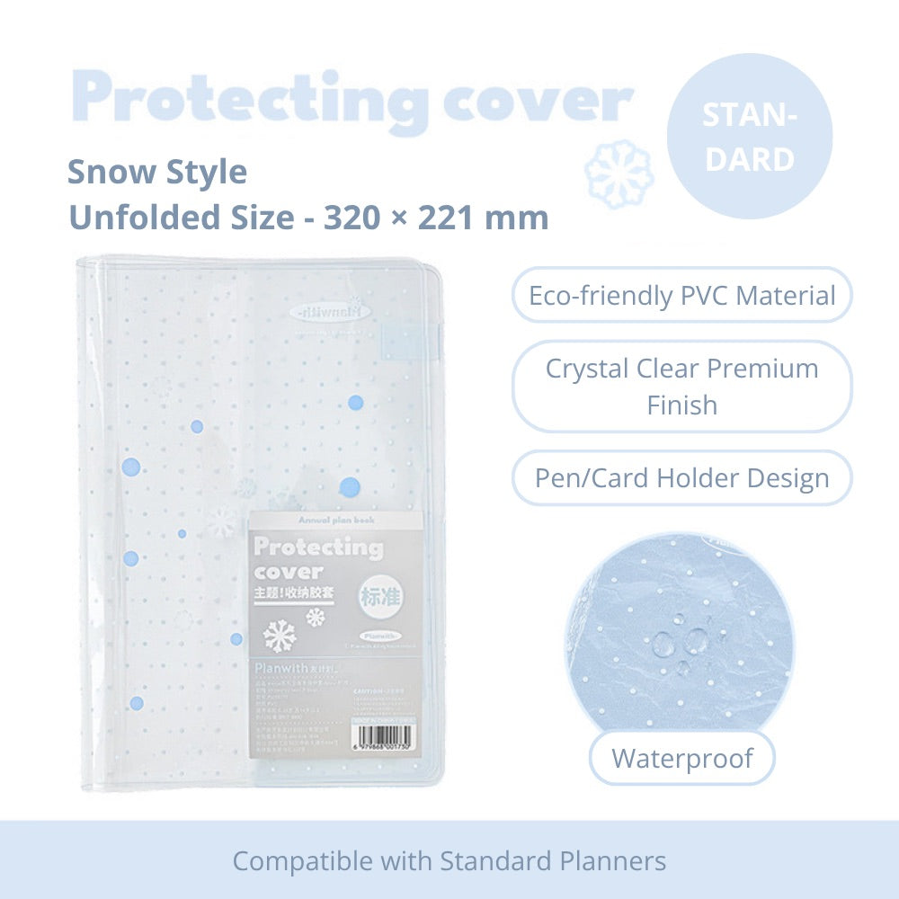 2027 Clear PVC Protective Planner Cover