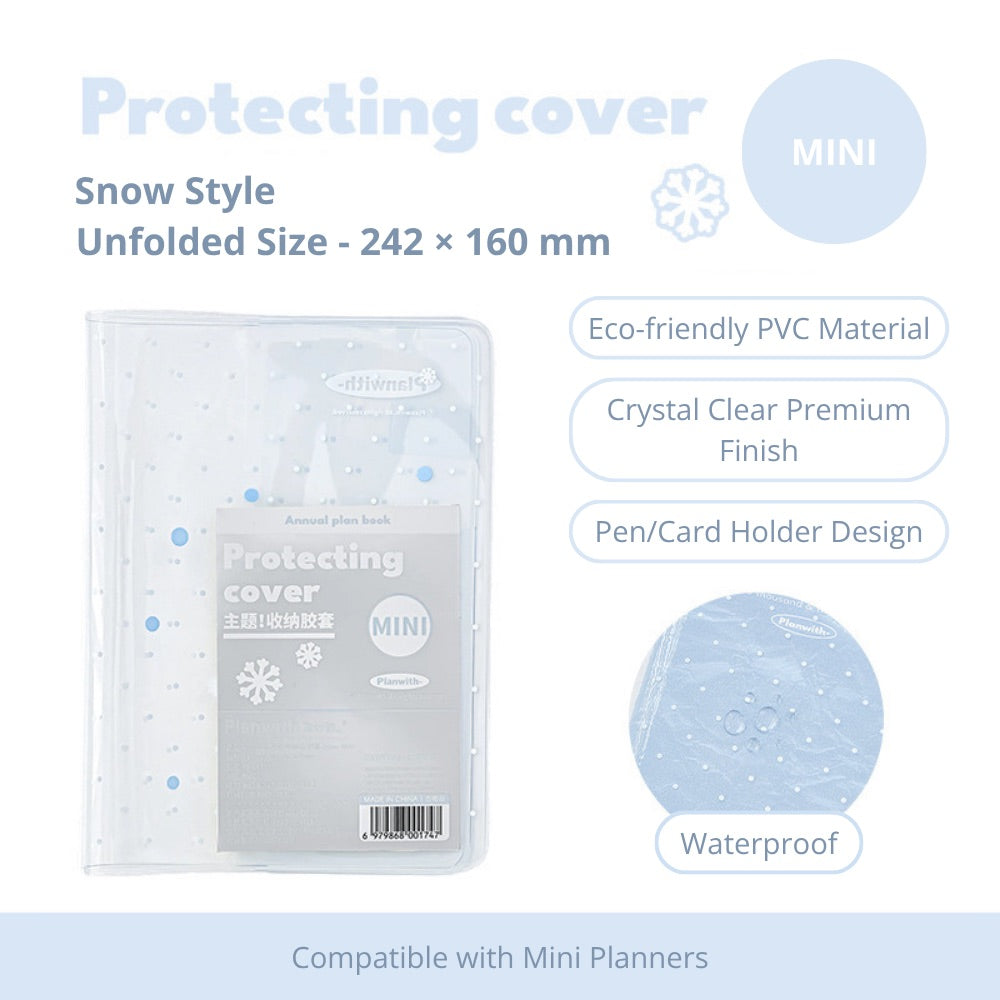 2027 Clear PVC Protective Planner Cover