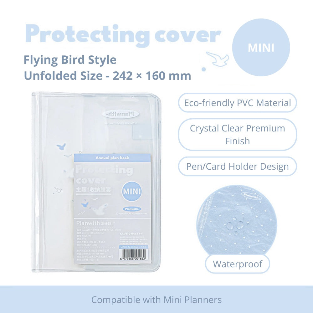 2027 Clear PVC Protective Planner Cover