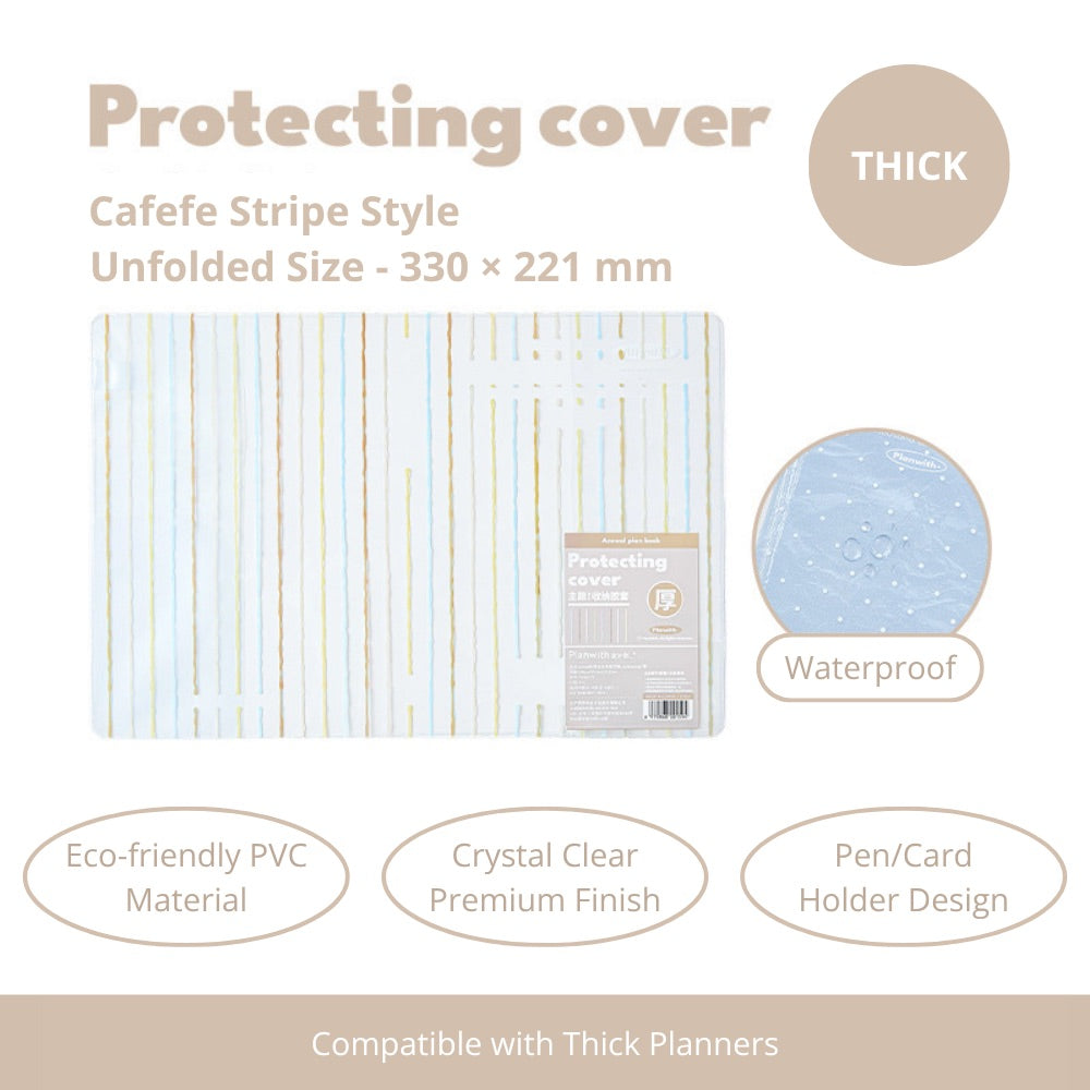 2027 Clear PVC Protective Planner Cover