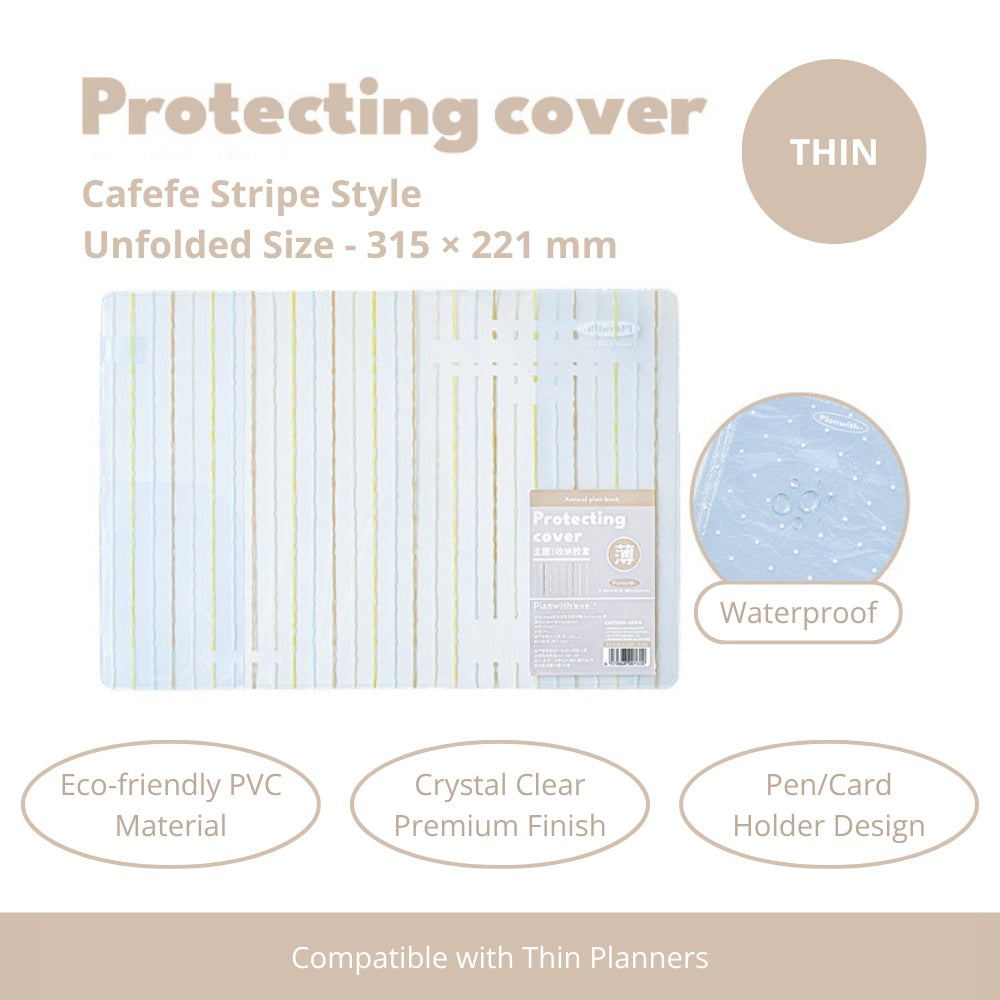 2027 Clear PVC Protective Planner Cover
