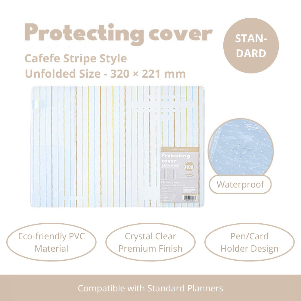 2027 Clear PVC Protective Planner Cover