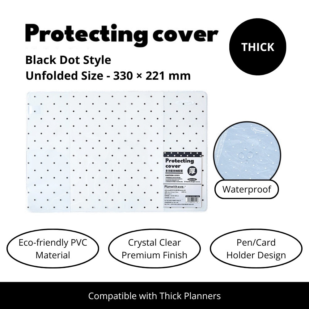 2027 Clear PVC Protective Planner Cover