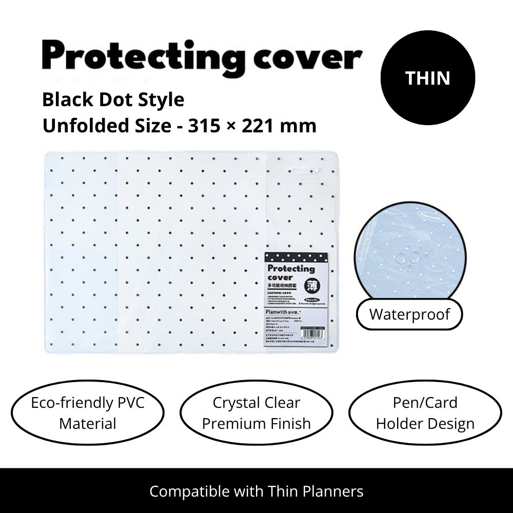 2027 Clear PVC Protective Planner Cover
