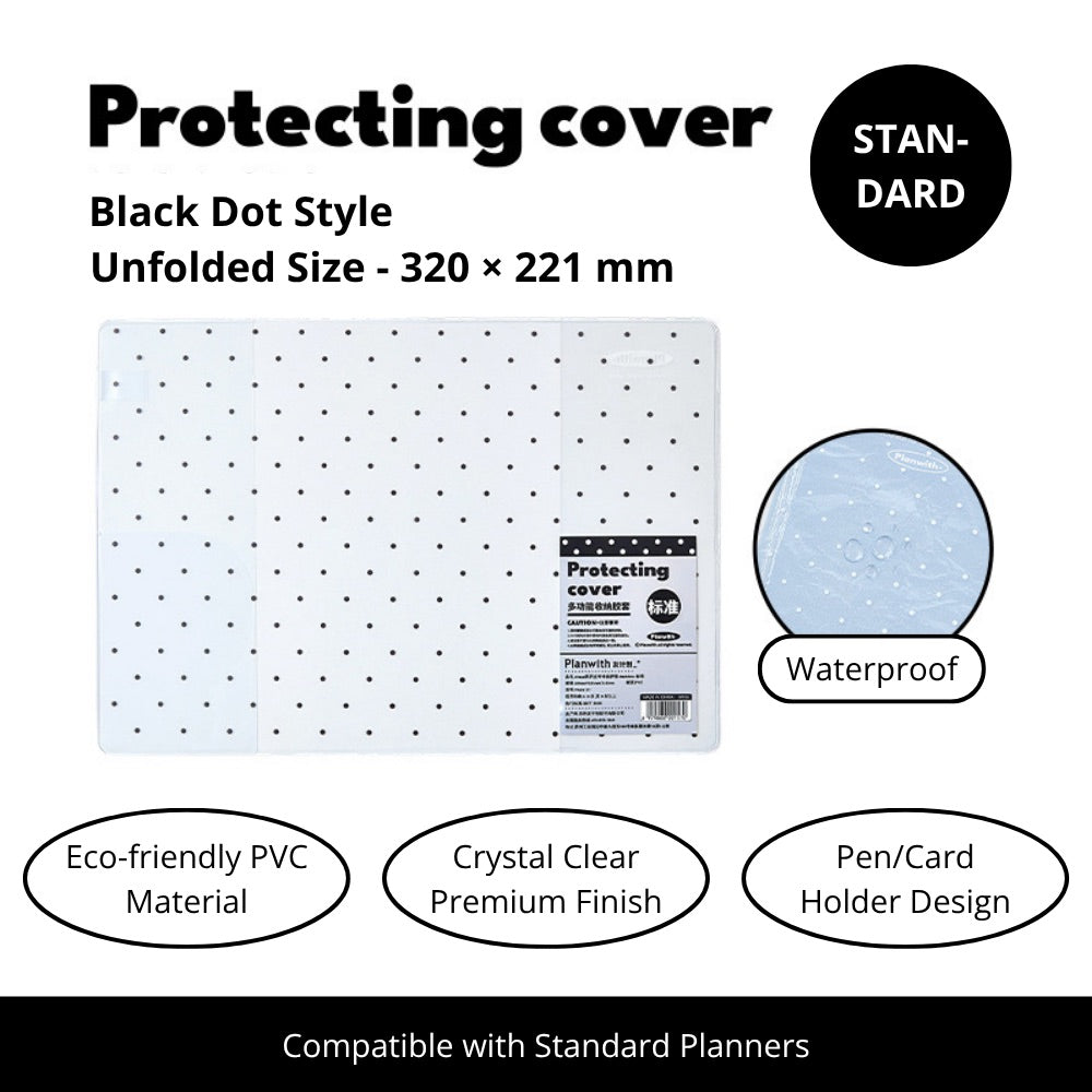 2027 Clear PVC Protective Planner Cover
