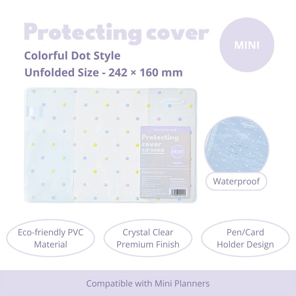 2027 Clear PVC Protective Planner Cover
