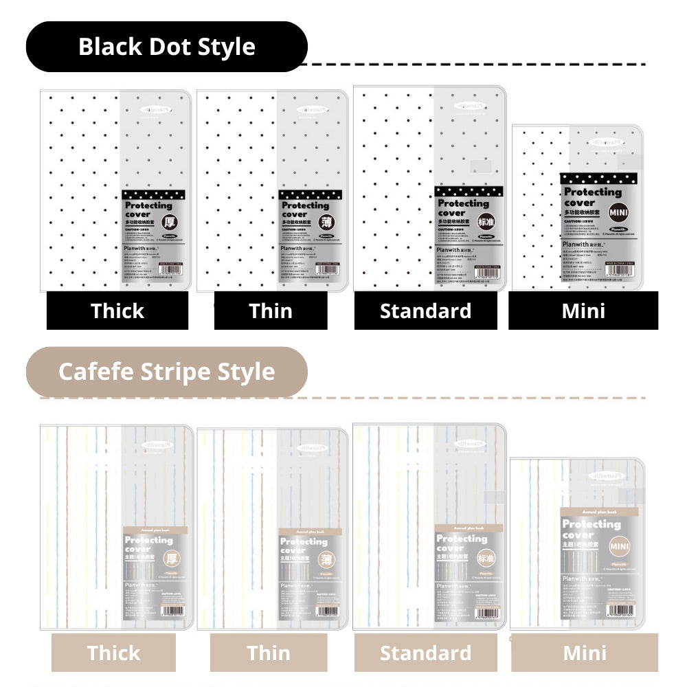 2027 Clear PVC Protective Planner Cover
