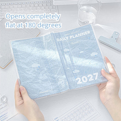 2027 Clear PVC Protective Planner Cover