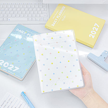 2027 Clear PVC Protective Planner Cover
