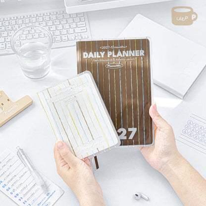 2027 Clear PVC Protective Planner Cover
