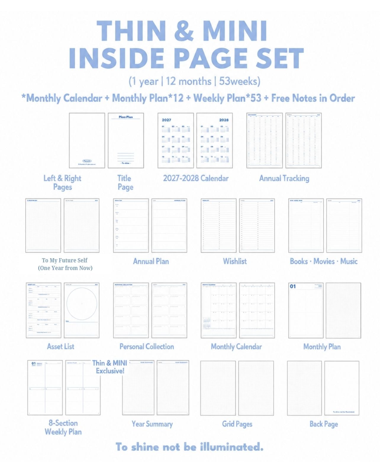 2027 Plan Smarter Full Year Daily & Weekly Planner
