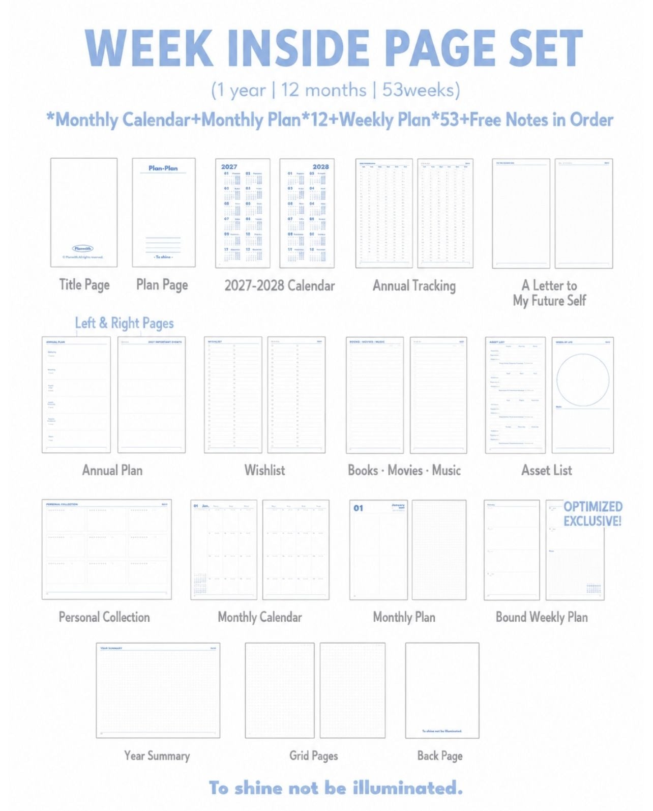 2027 Plan Smarter Full Year Daily & Weekly Planner