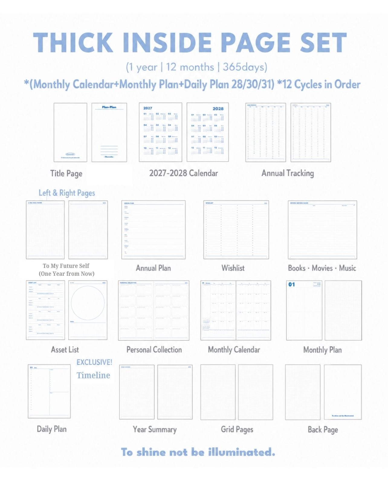 2027 Plan Smarter Full Year Daily & Weekly Planner