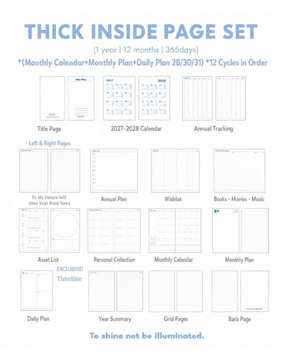 2027 Plan Smarter Full Year Daily & Weekly Planner