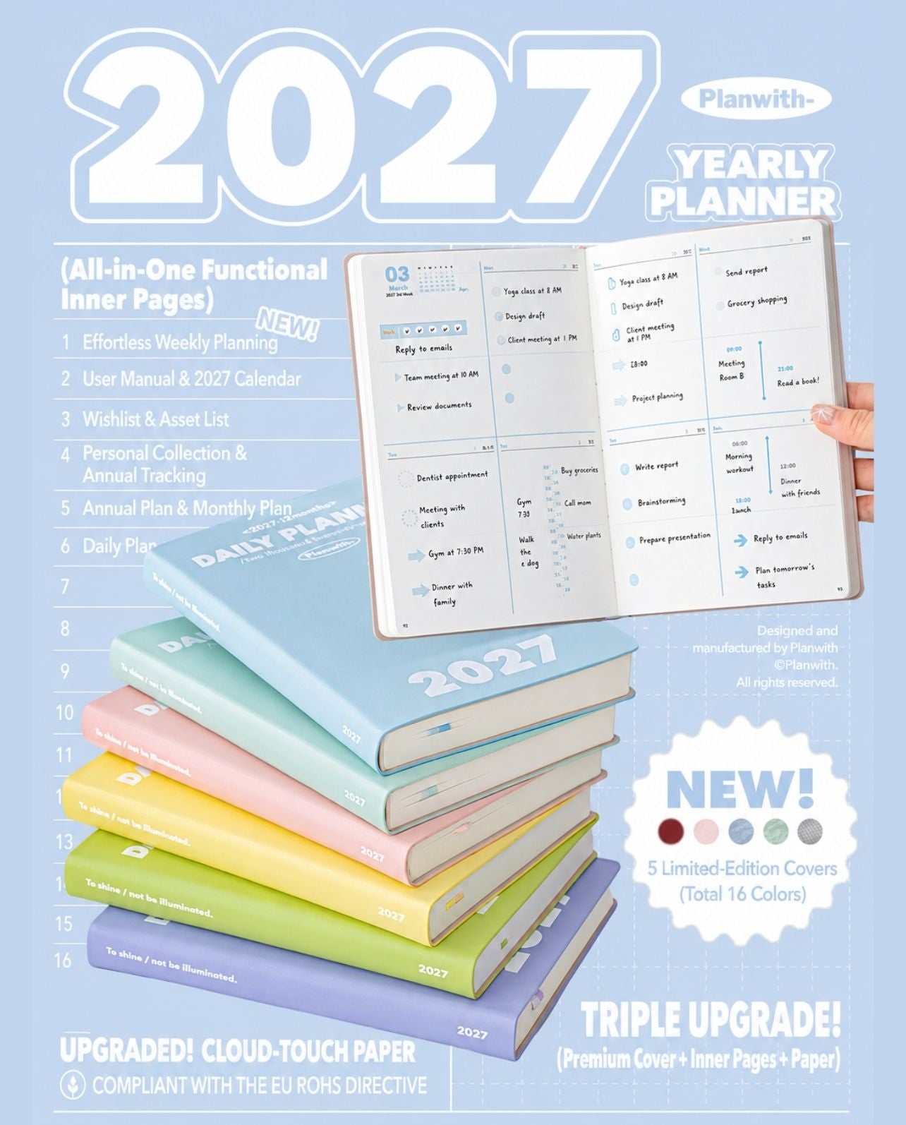 2027 Plan Smarter Full Year Daily & Weekly Planner
