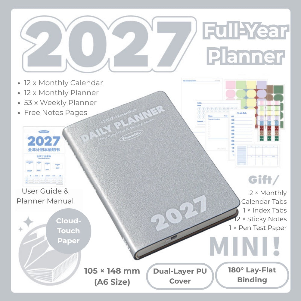 2027 Plan Smarter Full Year Daily & Weekly Planner