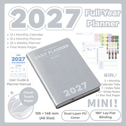 2027 Plan Smarter Full Year Daily & Weekly Planner