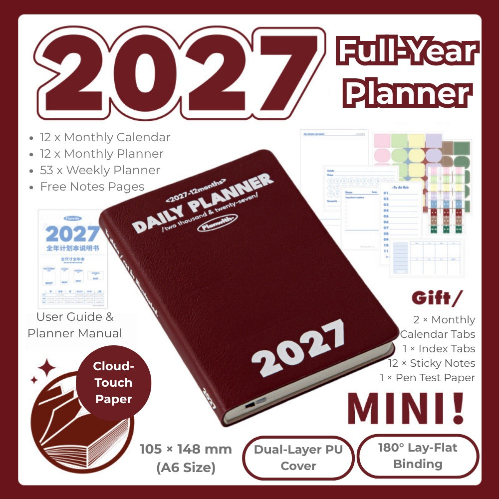 2027 Plan Smarter Full Year Daily & Weekly Planner