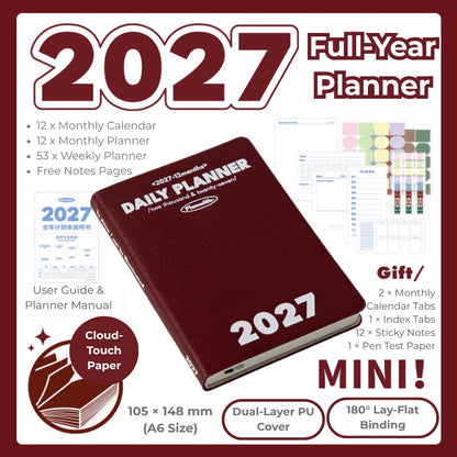 2027 Plan Smarter Full Year Daily & Weekly Planner