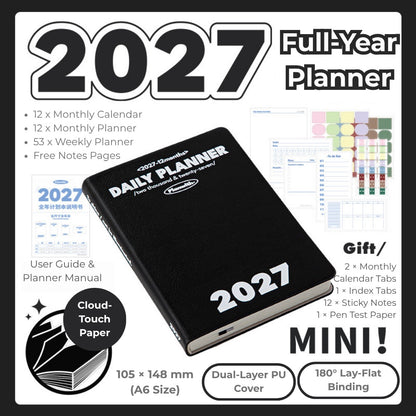 2027 Plan Smarter Full Year Daily & Weekly Planner