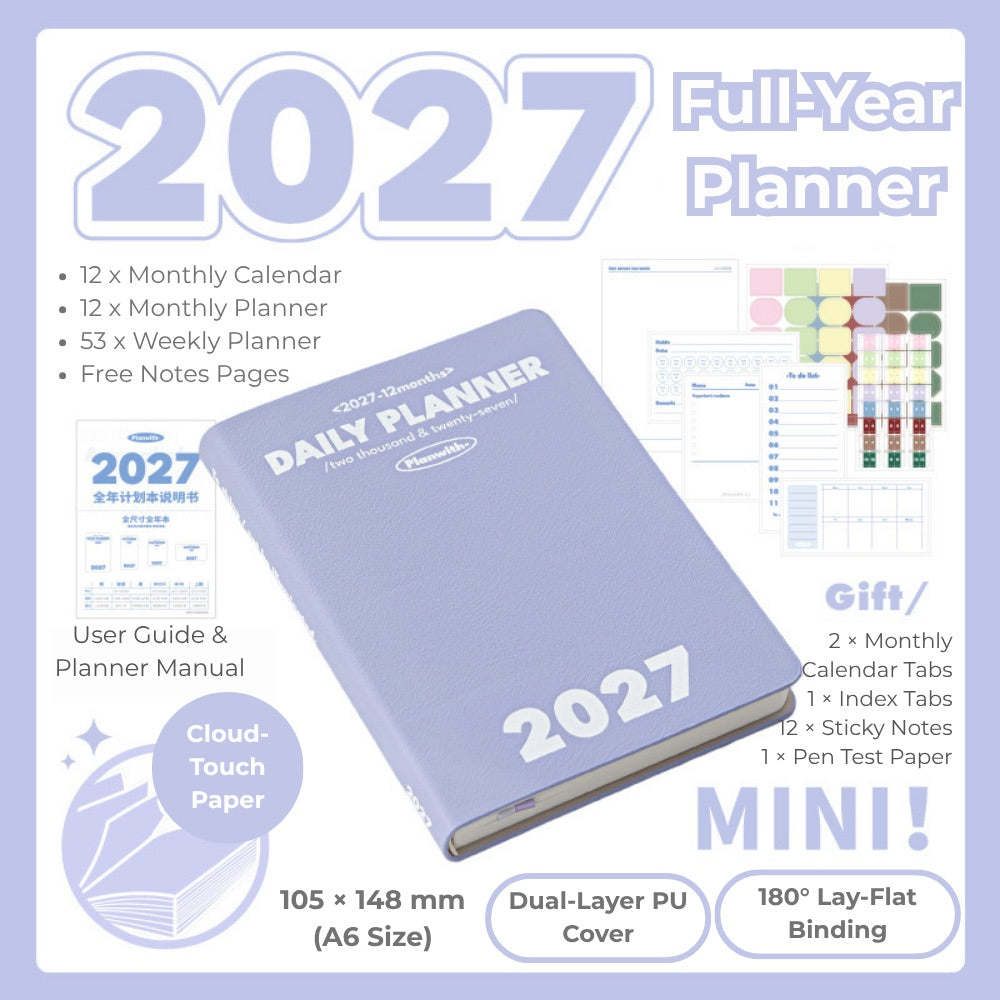 2027 Plan Smarter Full Year Daily & Weekly Planner