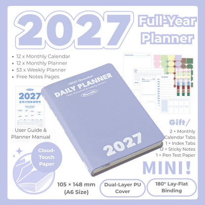 2027 Plan Smarter Full Year Daily & Weekly Planner