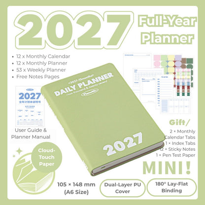 2027 Plan Smarter Full Year Daily & Weekly Planner