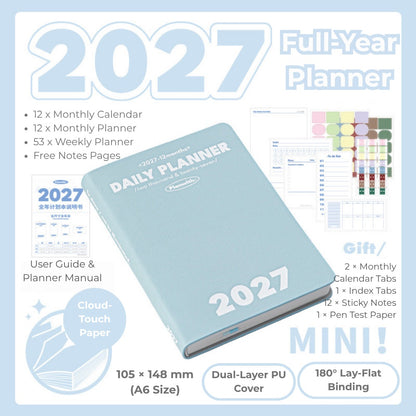 2027 Plan Smarter Full Year Daily & Weekly Planner