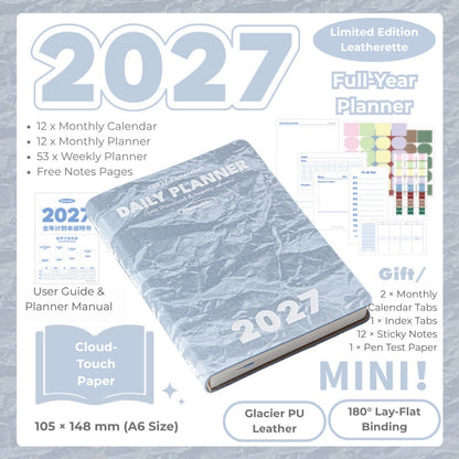 2027 Plan Smarter Full Year Daily & Weekly Planner