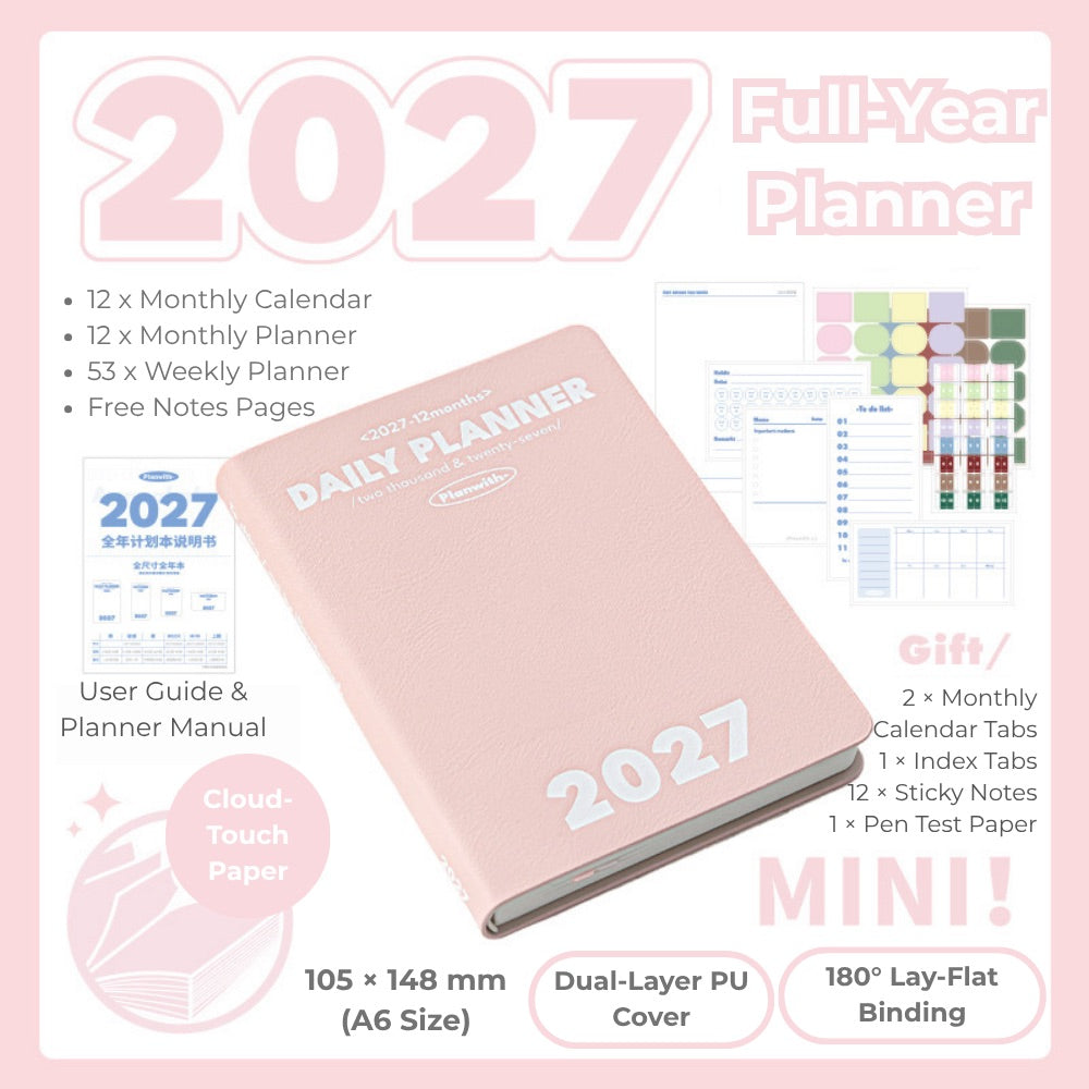 2027 Plan Smarter Full Year Daily & Weekly Planner