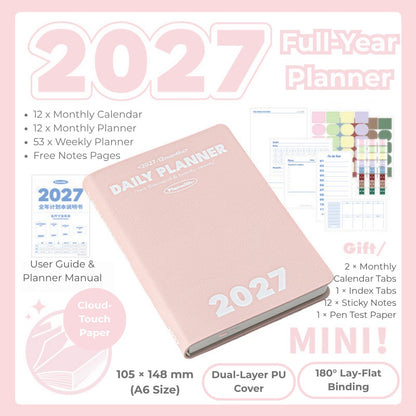 2027 Plan Smarter Full Year Daily & Weekly Planner
