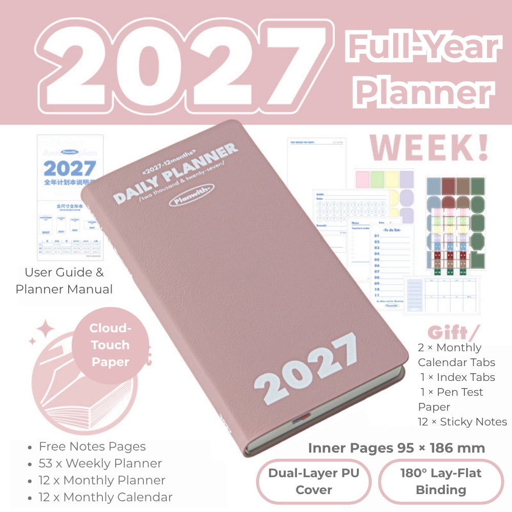 2027 Plan Smarter Full Year Daily & Weekly Planner