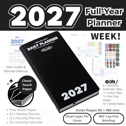 2027 Plan Smarter Full Year Daily & Weekly Planner