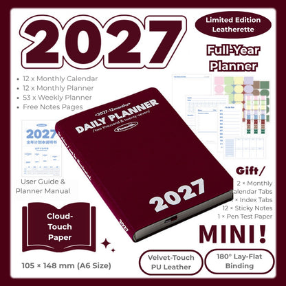 2027 Plan Smarter Full Year Daily & Weekly Planner