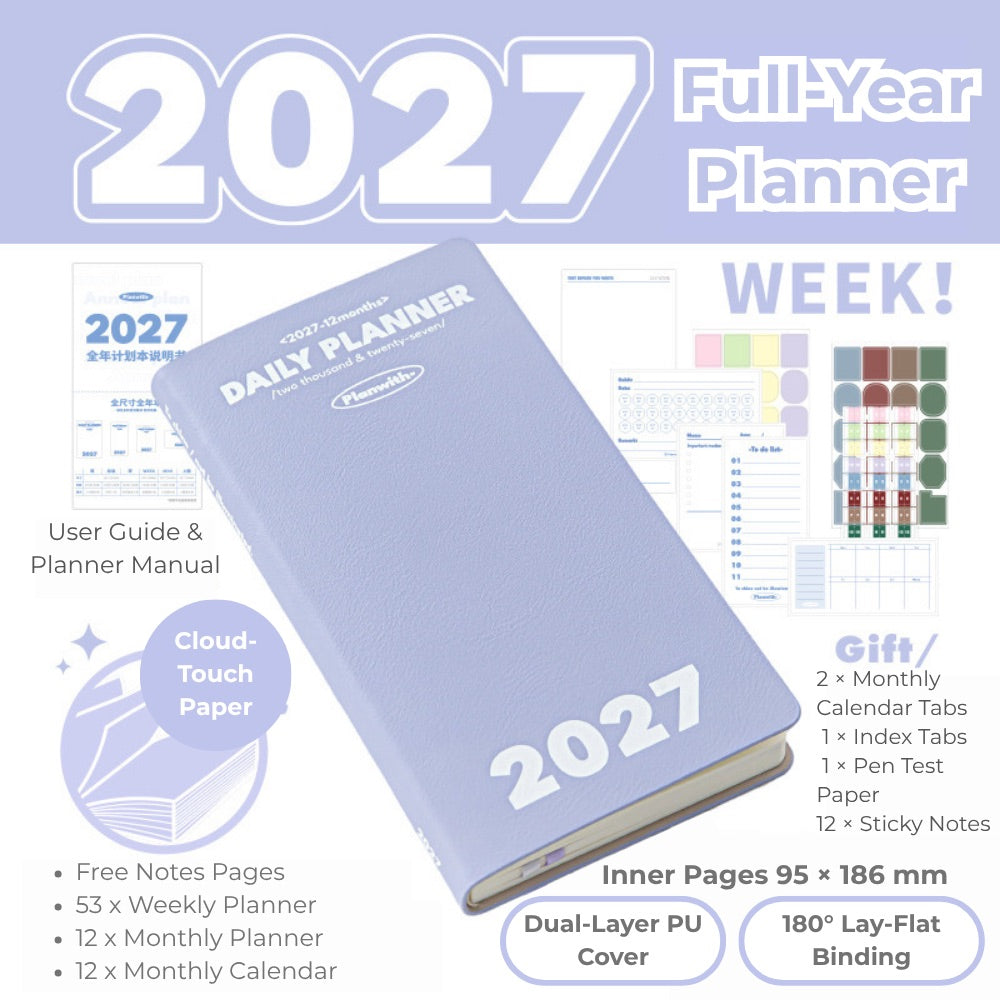 2027 Plan Smarter Full Year Daily & Weekly Planner
