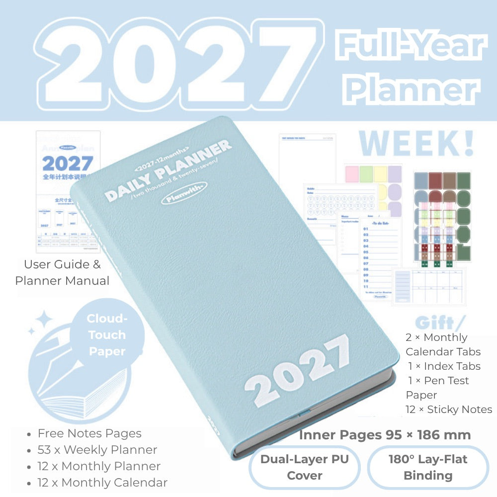 2027 Plan Smarter Full Year Daily & Weekly Planner