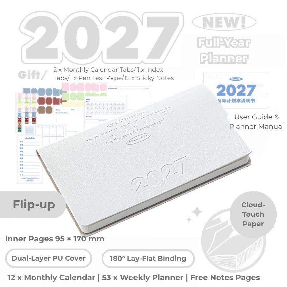 2027 Plan Smarter Full Year Daily & Weekly Planner