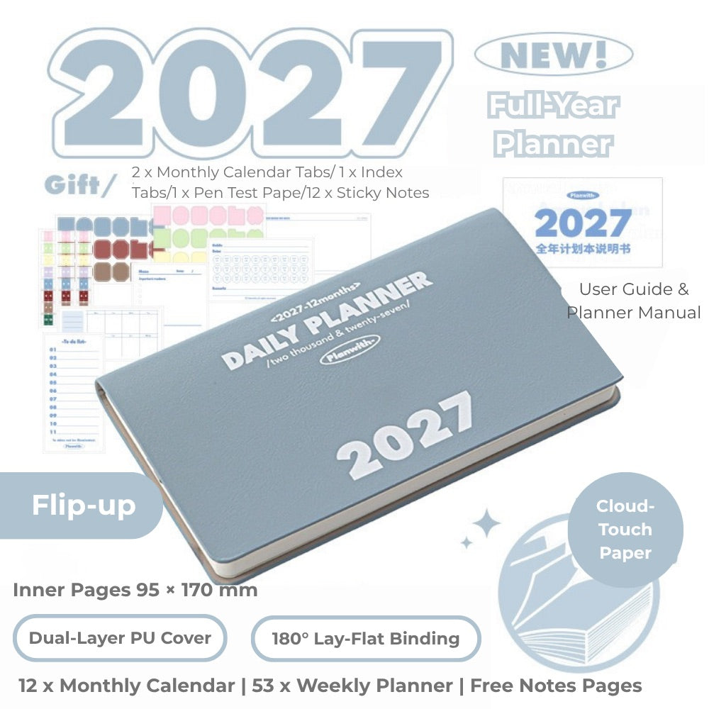 2027 Plan Smarter Full Year Daily & Weekly Planner