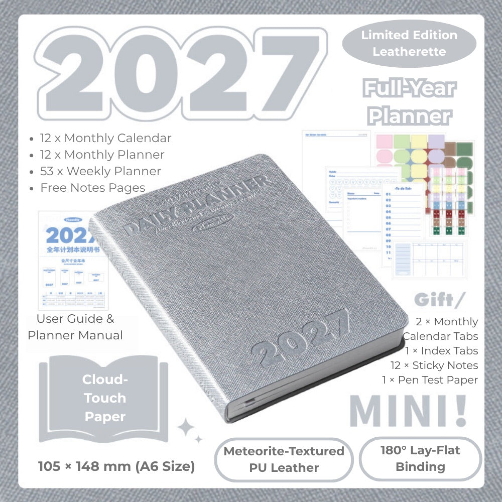 2027 Plan Smarter Full Year Daily & Weekly Planner